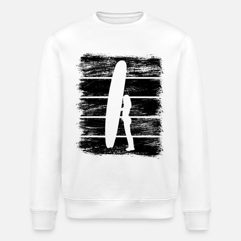 Fille surfeuse - Sweat bio ROLLER Stanley/Stella Unisexe - blanc