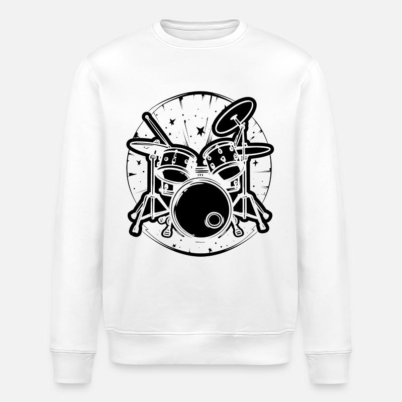 Percussion - Sweat bio ROLLER Stanley/Stella Unisexe - blanc