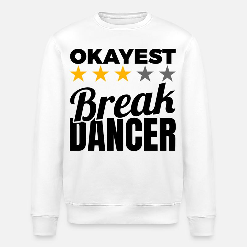 Breakdancer d’Okayest - Sweat bio ROLLER Stanley/Stella Unisexe - blanc