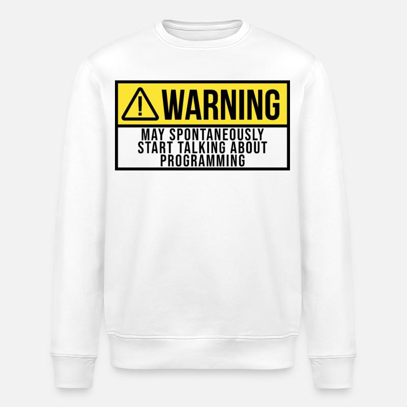 Programmieren - Stanley/Stella Unisex Bio-Sweatshirt ROLLER - Weiß