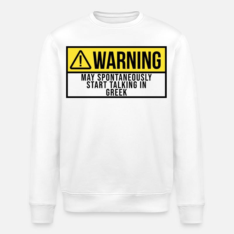 Grec - Sweat bio ROLLER Stanley/Stella Unisexe - blanc