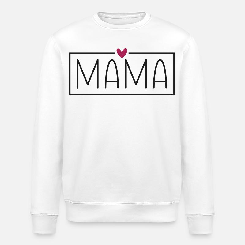 Mama  - Stanley/Stella Unisex Bio-Sweatshirt ROLLER - Weiß