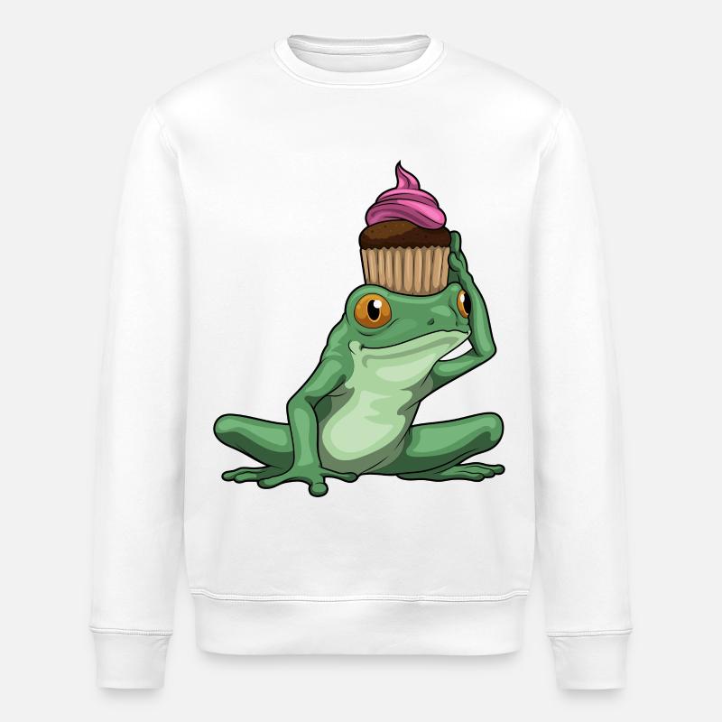 Frosch Muffin - Stanley/Stella Unisex Bio-Sweatshirt ROLLER - Weiß