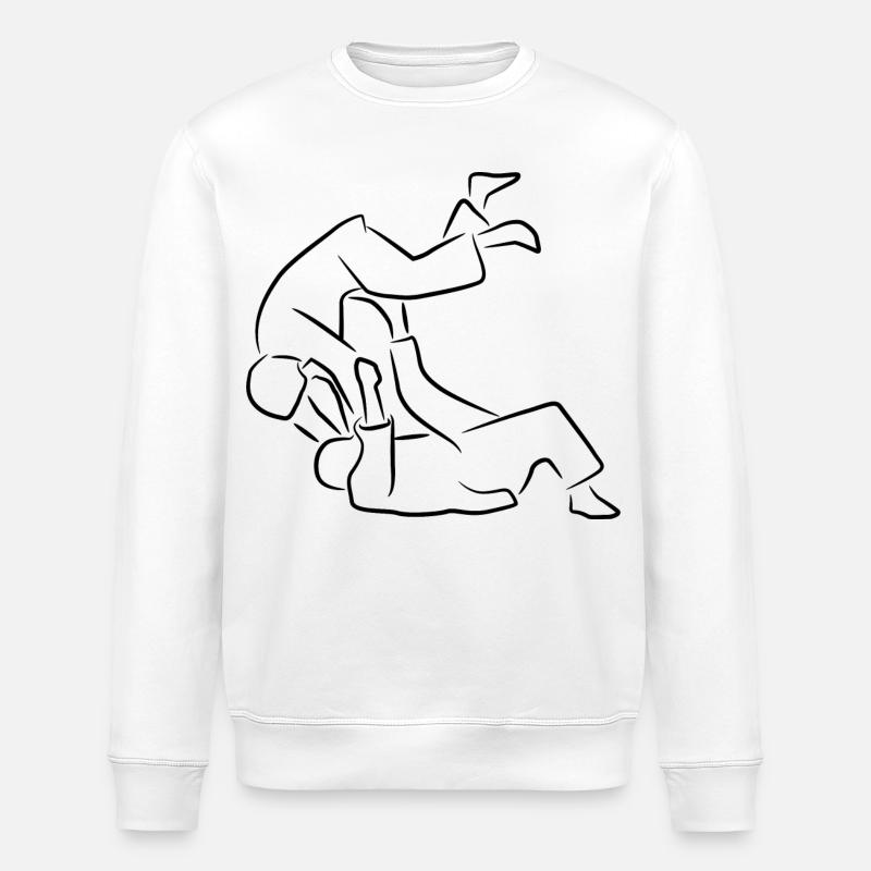 Judo - Stanley/Stella Unisex Bio-Sweatshirt ROLLER - Weiß