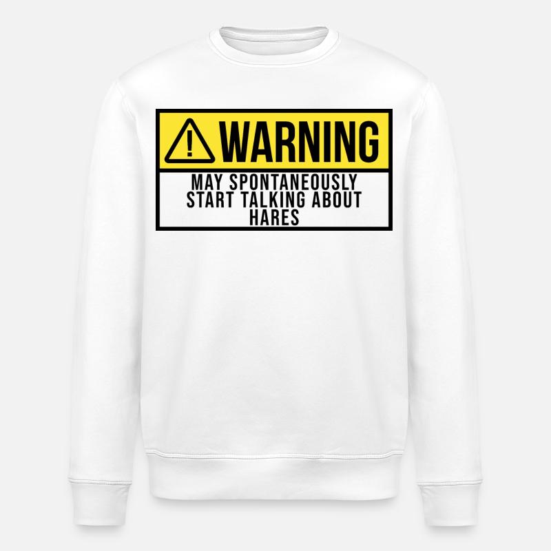 Hase - Stanley/Stella Unisex Bio-Sweatshirt ROLLER - Weiß