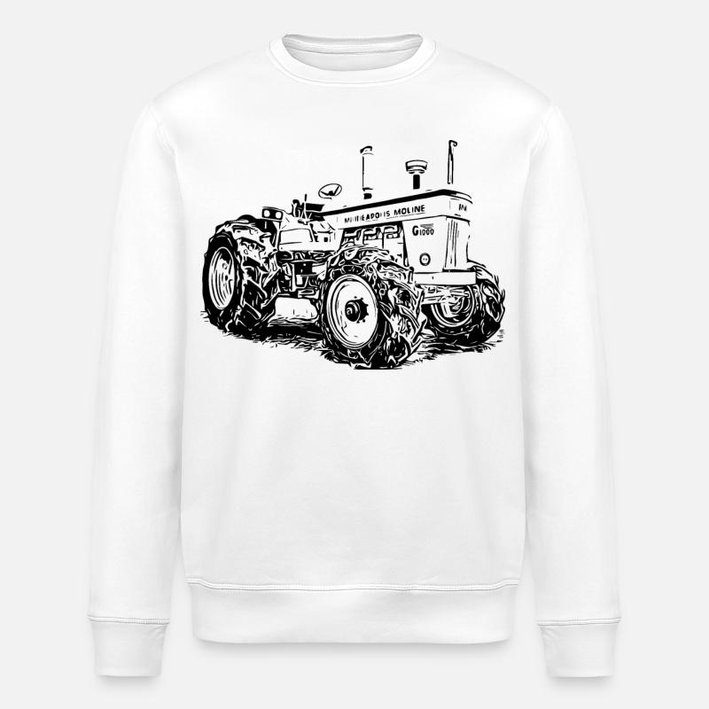 Minneapolis Traktor G 1000 - Stanley/Stella Unisex Bio-Sweatshirt ROLLER - Weiß