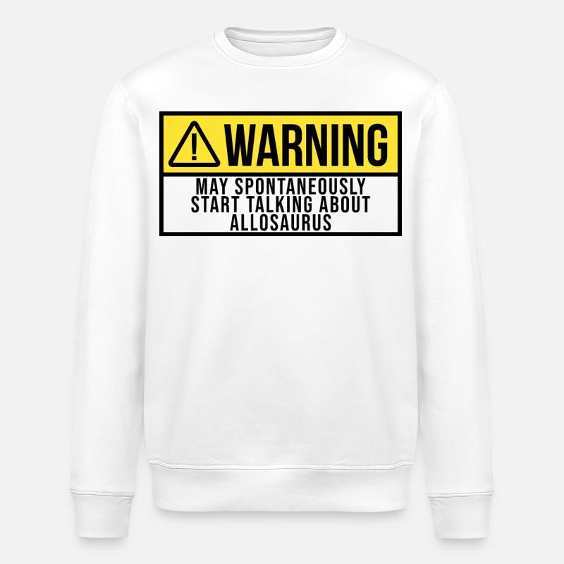 Allosaurus - Stanley/Stella Unisex Bio-Sweatshirt ROLLER - Weiß