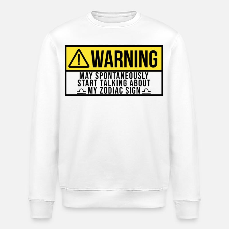 Libra - Stanley/Stella ROLLER Unisex Organic Sweatshirt - white