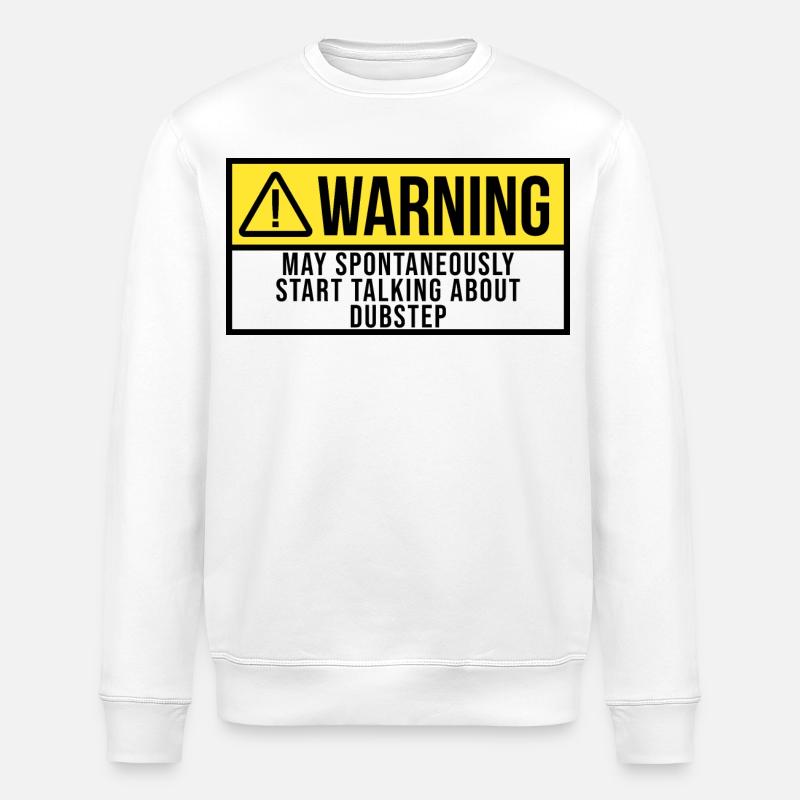 Dubstep - Stanley/Stella ROLLER Unisex Organic Sweatshirt - white