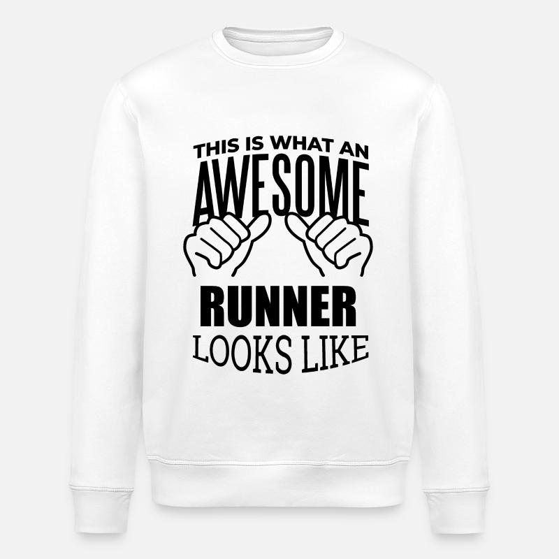 Läufer - Stanley/Stella Unisex Bio-Sweatshirt ROLLER - Weiß