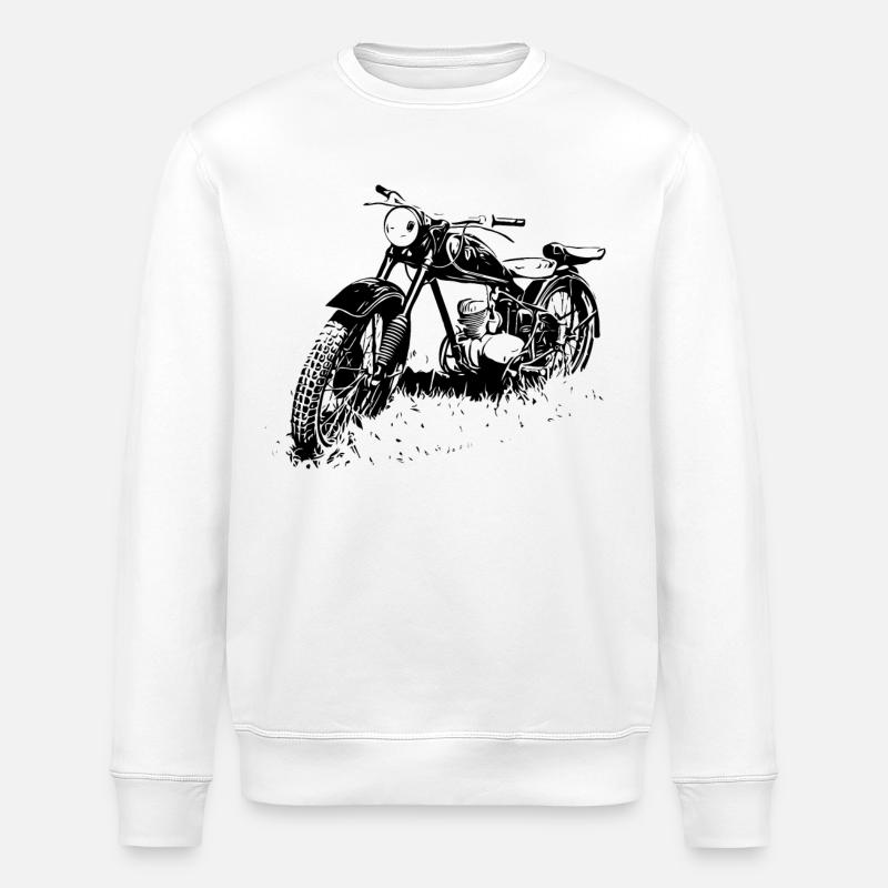 Zschopau DDR Motorrad - Stanley/Stella Unisex Bio-Sweatshirt ROLLER - Weiß