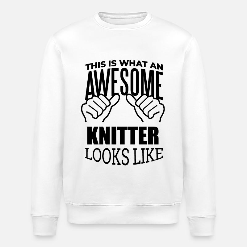 Stricken - Stanley/Stella Unisex Bio-Sweatshirt ROLLER - Weiß