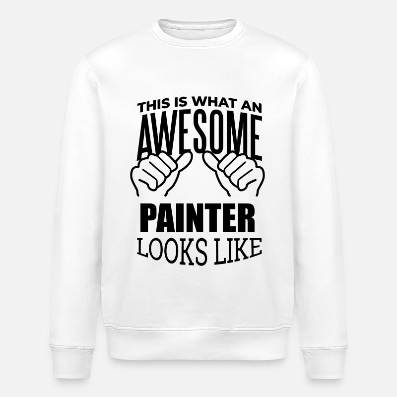 Maler - Stanley/Stella Unisex Bio-Sweatshirt ROLLER - Weiß
