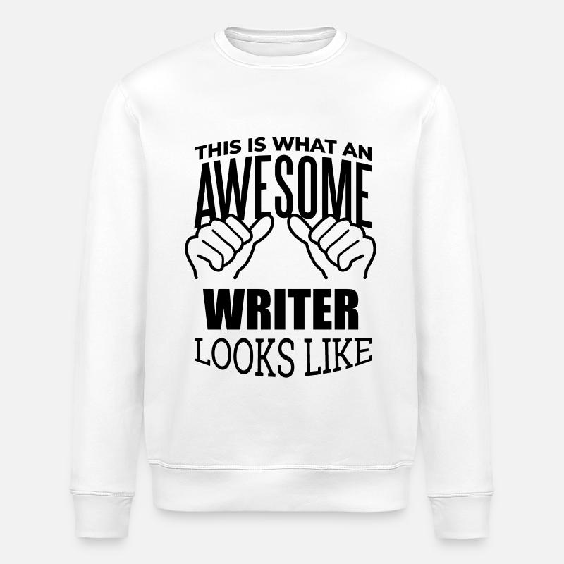 Schriftsteller - Stanley/Stella Unisex Bio-Sweatshirt ROLLER - Weiß