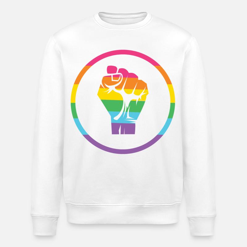 LGBTQ-Pride-Monat - Pride! - Stanley/Stella Unisex Bio-Sweatshirt ROLLER - Weiß