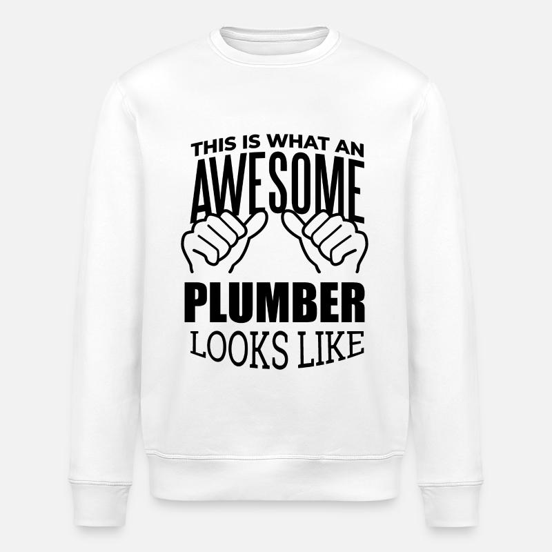 Klempner - Stanley/Stella Unisex Bio-Sweatshirt ROLLER - Weiß