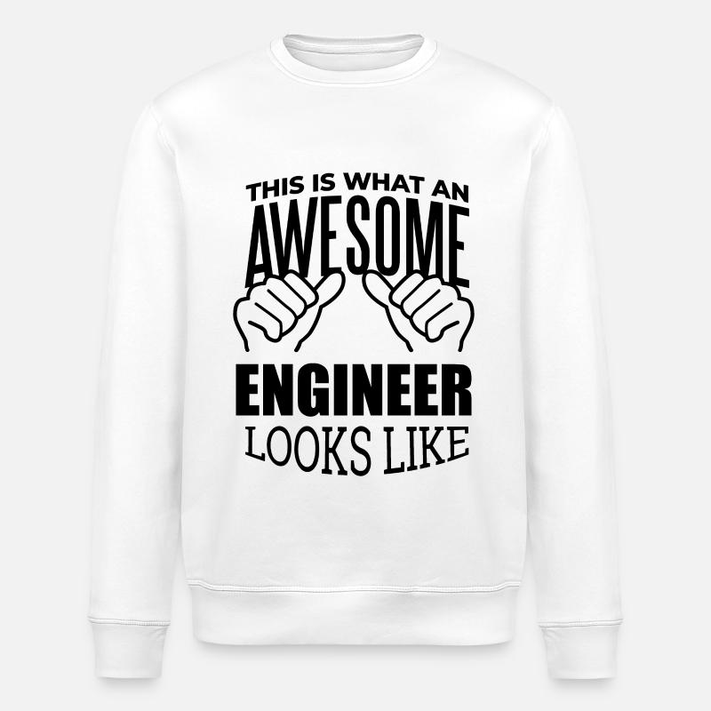 Ingenieur - Stanley/Stella Unisex Bio-Sweatshirt ROLLER - Weiß