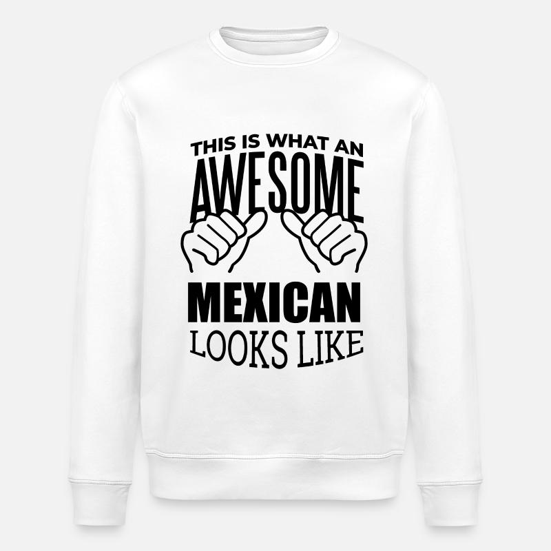 MÉXICO - Stanley/Stella Unisex Bio-Sweatshirt ROLLER - Weiß