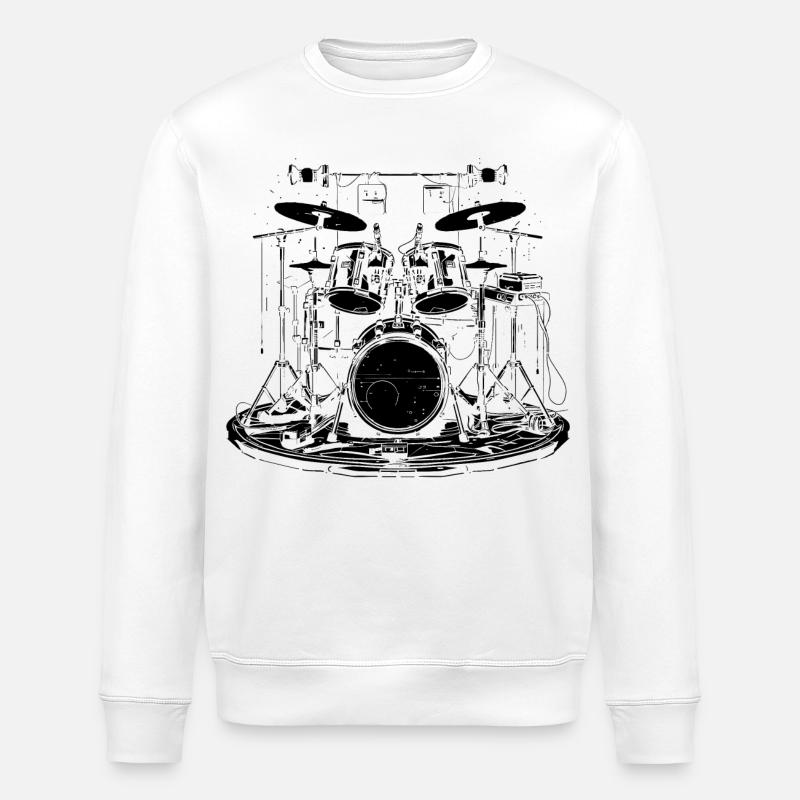 Piège - Sweat bio ROLLER Stanley/Stella Unisexe - blanc