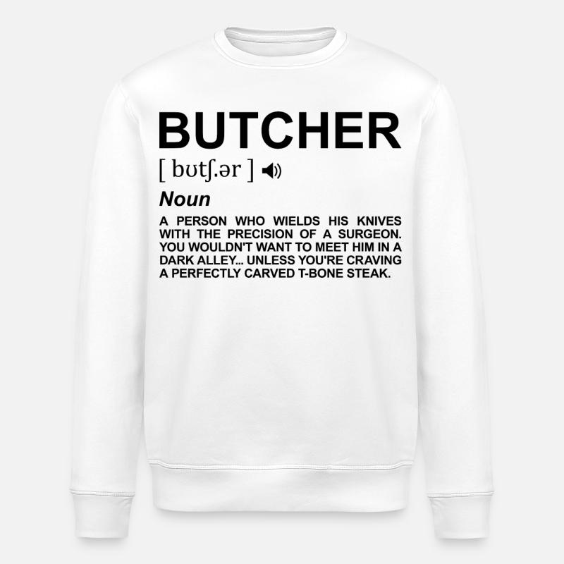 Signification de Butcher - Sweat bio ROLLER Stanley/Stella Unisexe - blanc