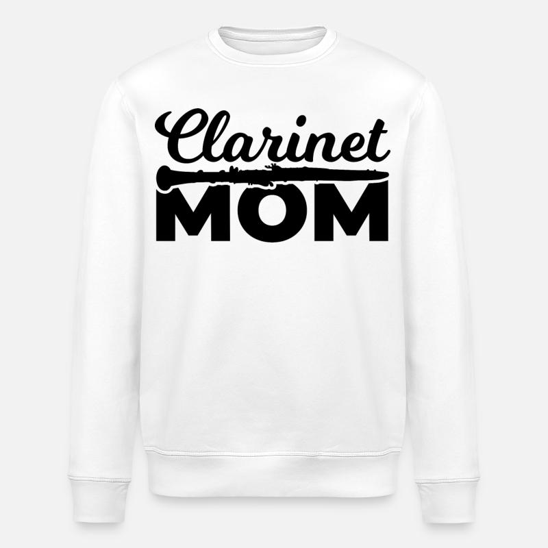 Clarinette Mère - Sweat bio ROLLER Stanley/Stella Unisexe - blanc