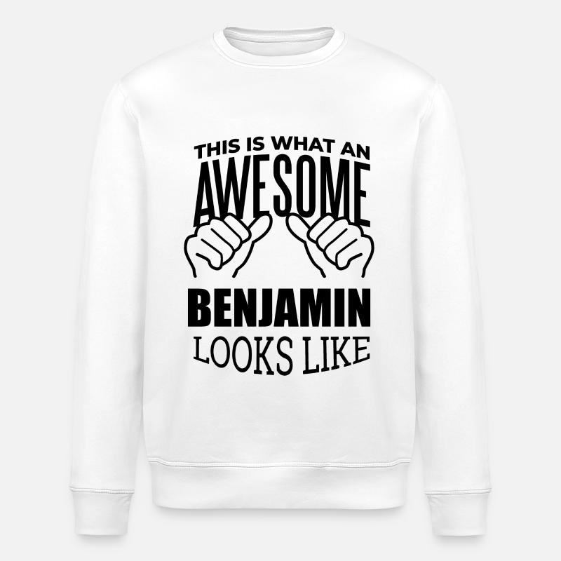 Benjamin - Sweat bio ROLLER Stanley/Stella Unisexe - blanc