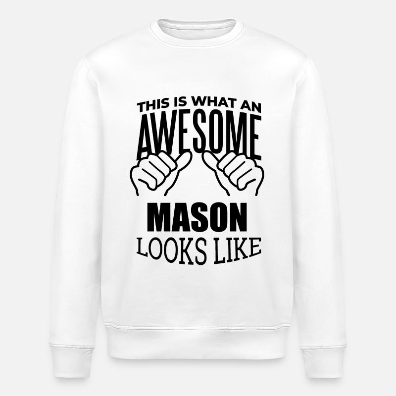 maçon - Sweat bio ROLLER Stanley/Stella Unisexe - blanc