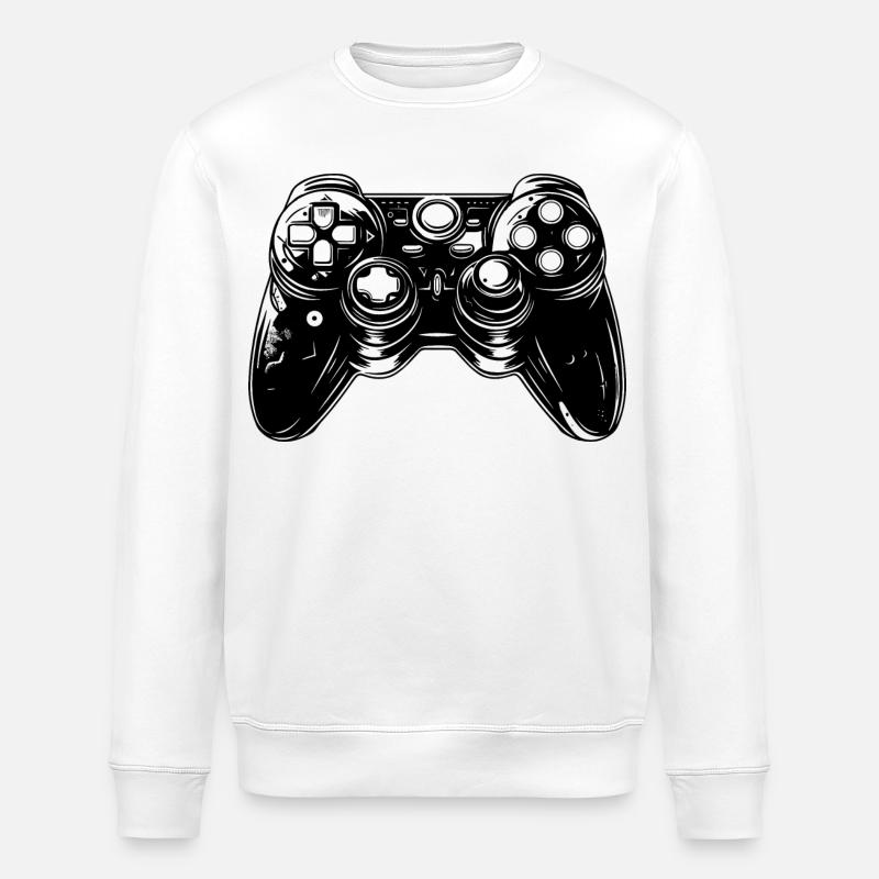 Game Controllers - Stanley/Stella ROLLER Unisex Organic Sweatshirt - white