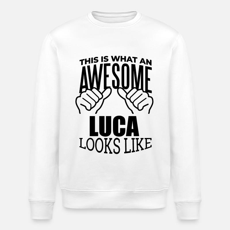 Luca - Stanley/Stella Unisex Bio-Sweatshirt ROLLER - Weiß