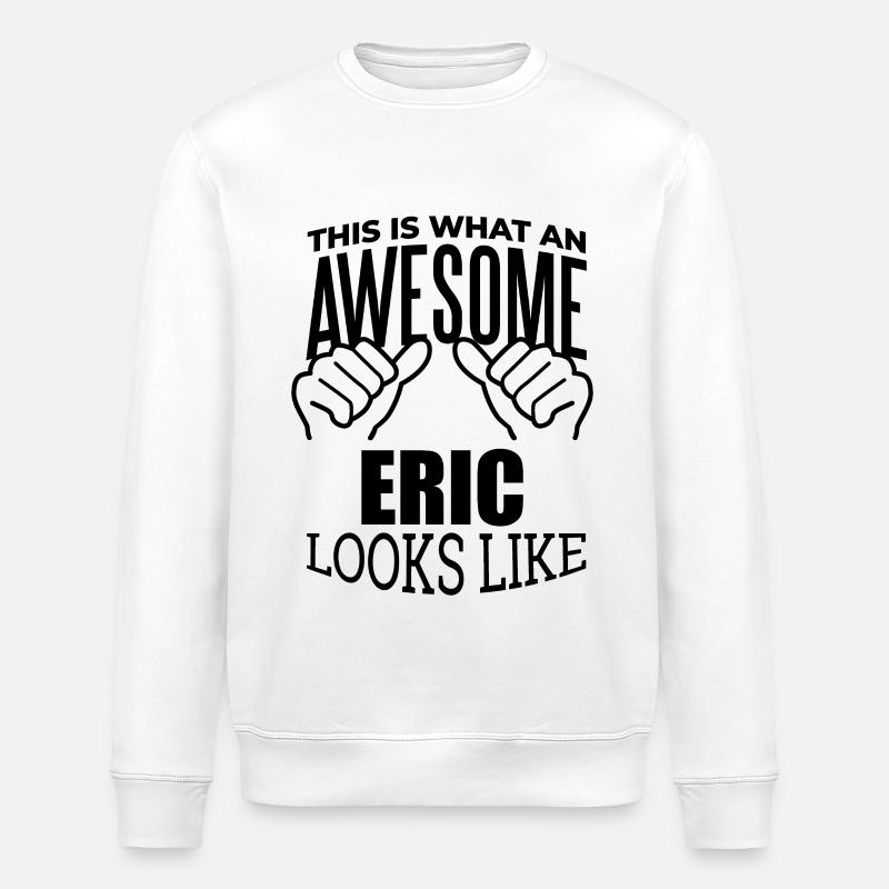 Eric - Stanley/Stella ROLLER Unisex Organic Sweatshirt - white
