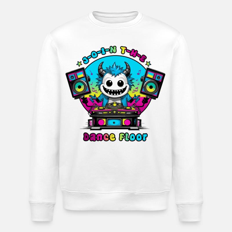 Monstre disco - Sweat bio ROLLER Stanley/Stella Unisexe - blanc