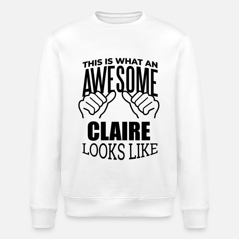 Claire - Stanley/Stella ROLLER Unisex Organic Sweatshirt - white