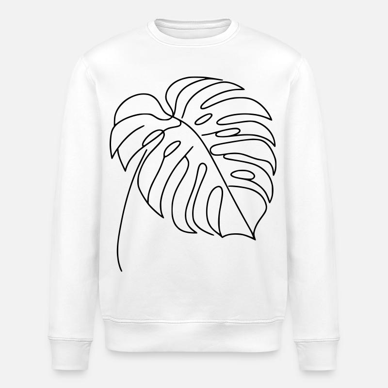 Monstera - Stanley/Stella Unisex Bio-Sweatshirt ROLLER - Weiß