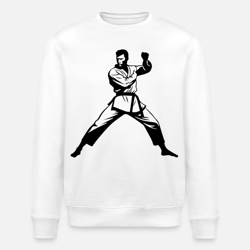 Karatéka - Sweat bio ROLLER Stanley/Stella Unisexe - blanc