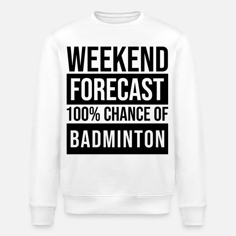 Badminton - Stanley/Stella Unisex Bio-Sweatshirt ROLLER - Weiß
