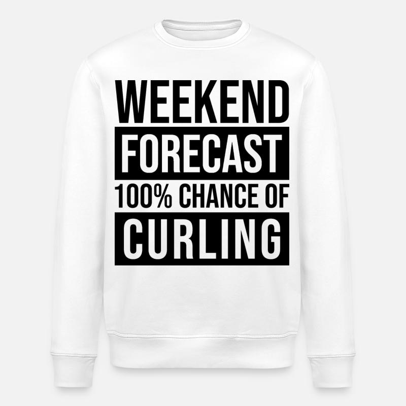 Curling - Stanley/Stella Unisex Bio-Sweatshirt ROLLER - Weiß