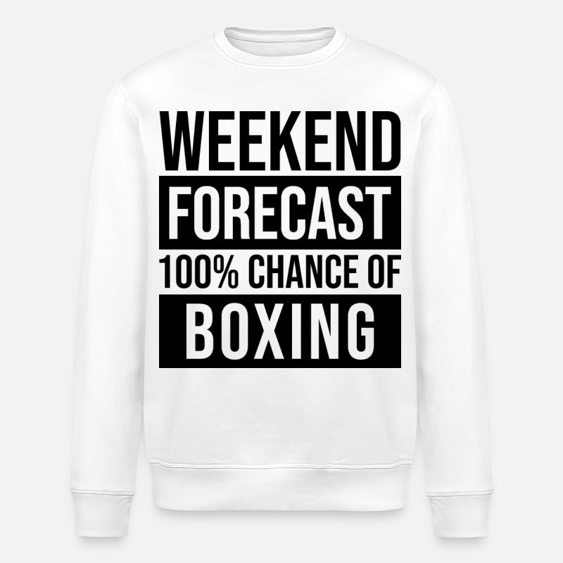 boxe - Sweat bio ROLLER Stanley/Stella Unisexe - blanc