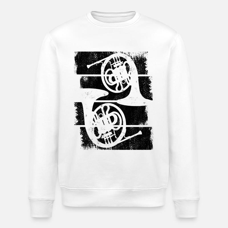 Waldhörner - Stanley/Stella Unisex Bio-Sweatshirt ROLLER - Weiß