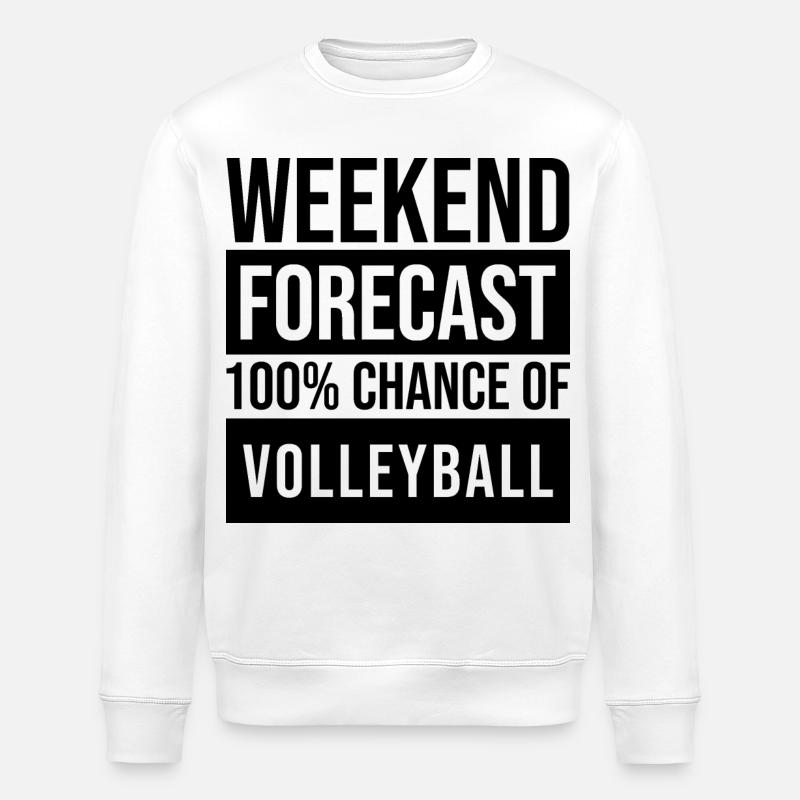 Volleyball - Stanley/Stella Unisex Bio-Sweatshirt ROLLER - Weiß