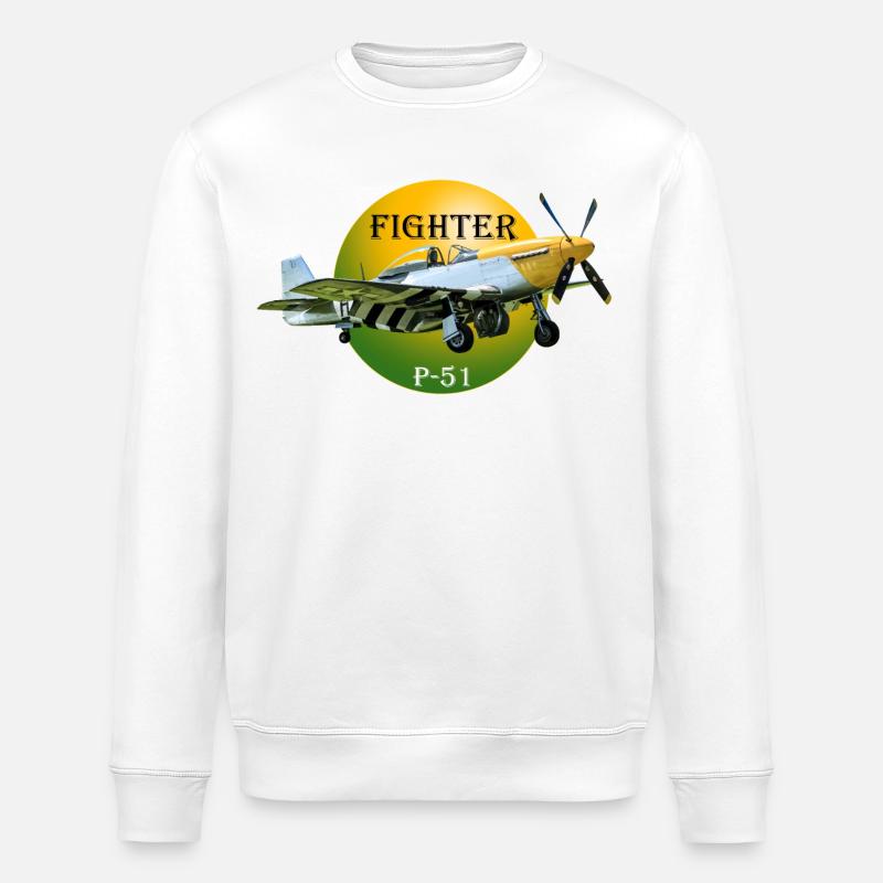 P-51 - Stanley/Stella Unisex Bio-Sweatshirt ROLLER - Weiß