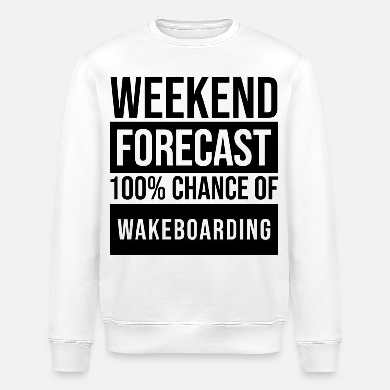 Wakeboard - Stanley/Stella Unisex Bio-Sweatshirt ROLLER - Weiß
