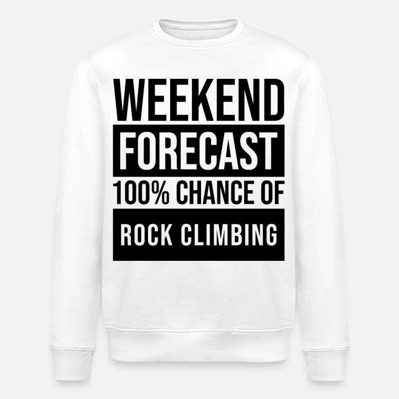 Felsklettern - Stanley/Stella Unisex Bio-Sweatshirt ROLLER - Weiß