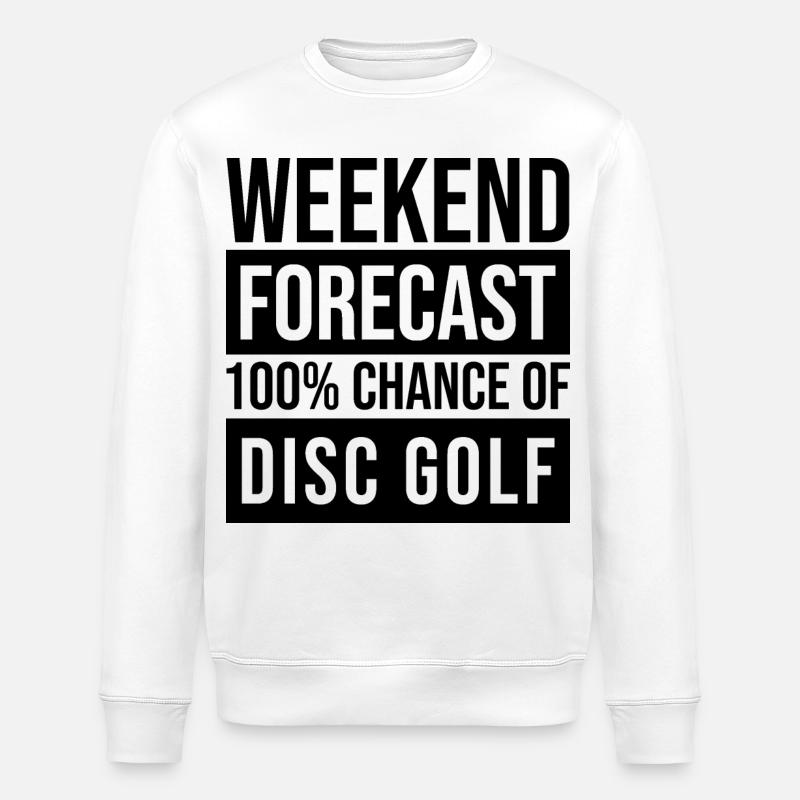 Discgolf - Stanley/Stella Unisex Bio-Sweatshirt ROLLER - Weiß