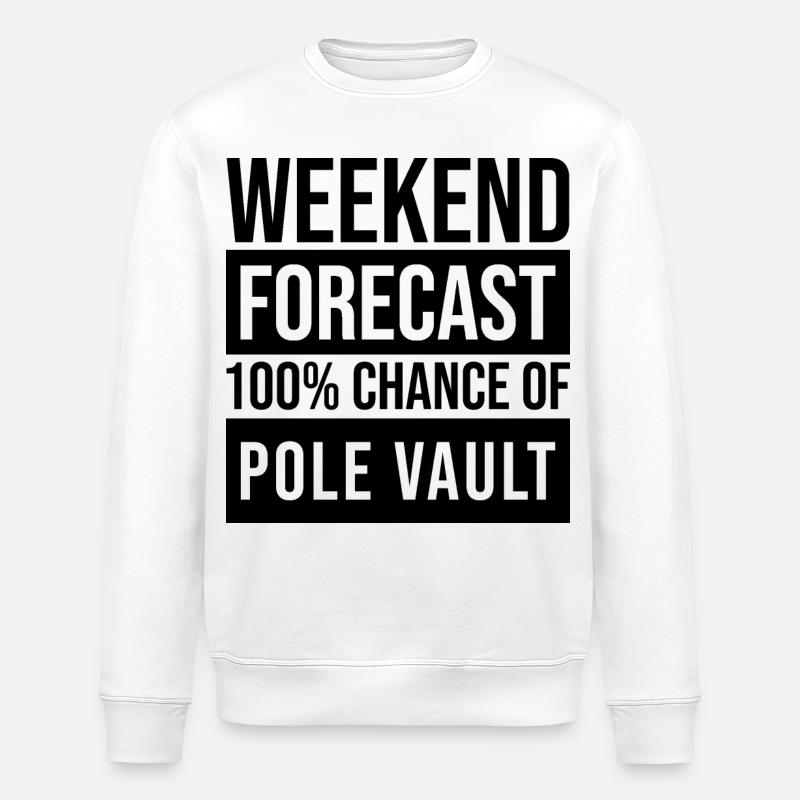 Pole Vault - Stanley/Stella ROLLER Unisex Organic Sweatshirt - white