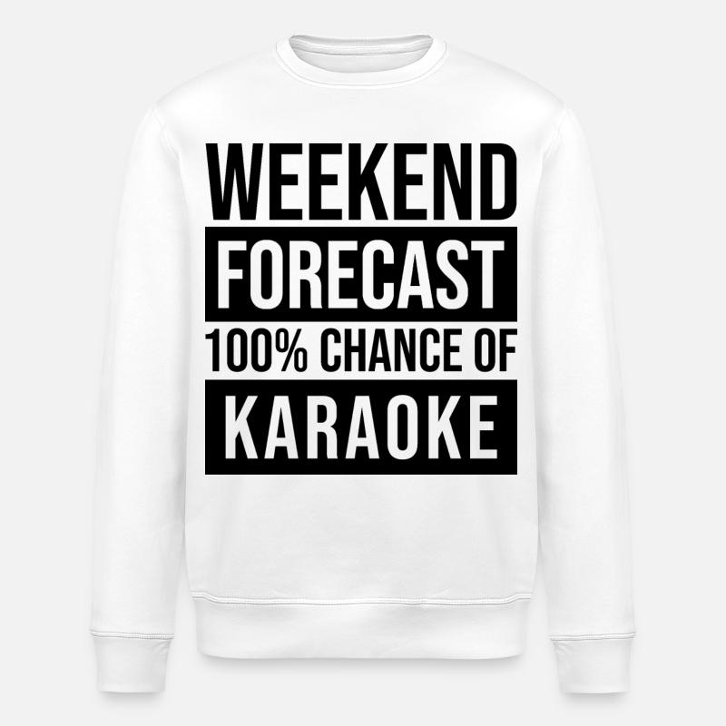 Karaoke - Stanley/Stella Unisex Bio-Sweatshirt ROLLER - Weiß