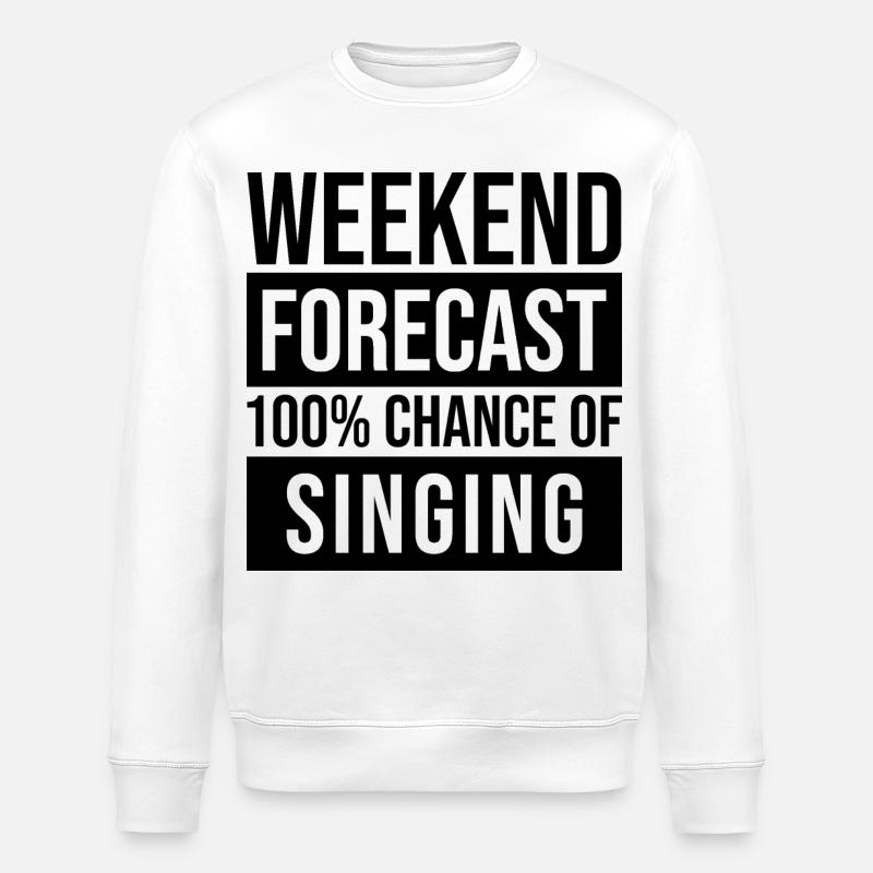 Gesang - Stanley/Stella Unisex Bio-Sweatshirt ROLLER - Weiß