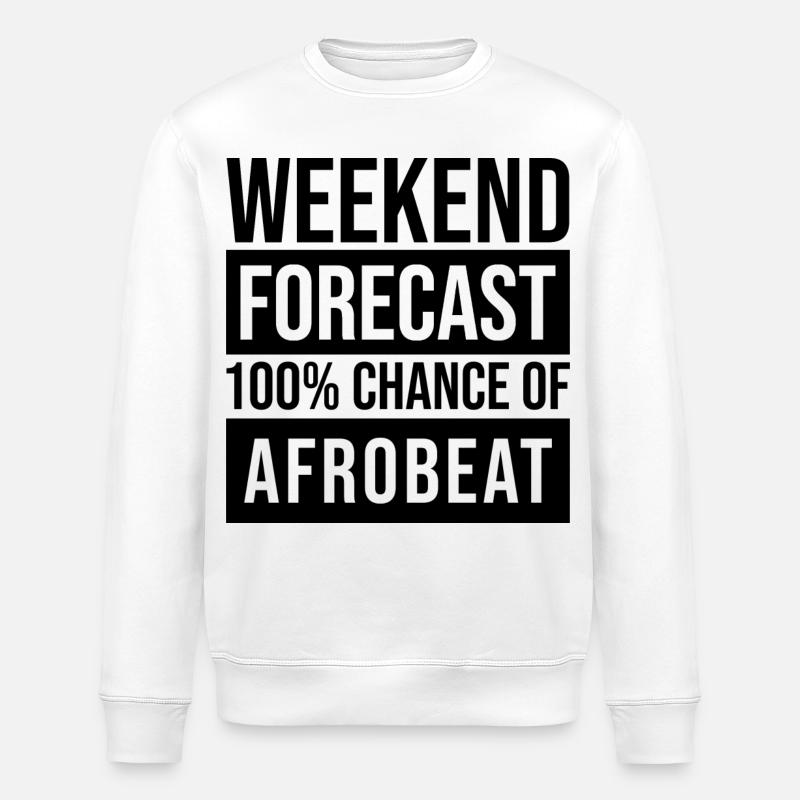 Afrobeat - Stanley/Stella Unisex Bio-Sweatshirt ROLLER - Weiß
