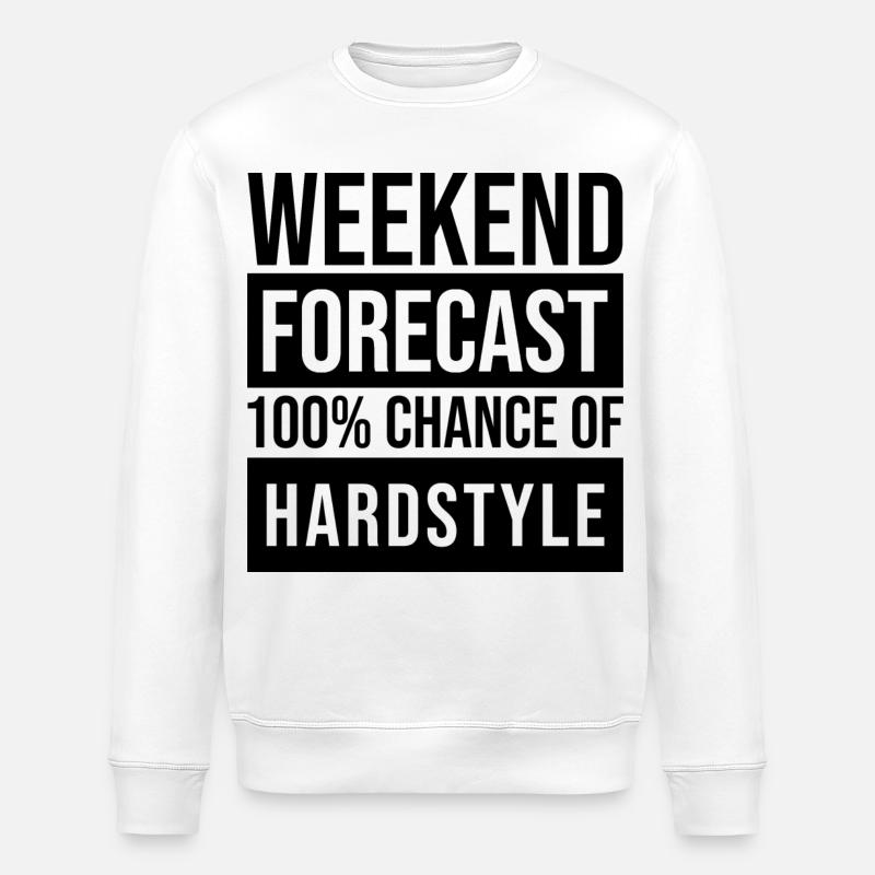 HARDSTYLE - Stanley/Stella Unisex Bio-Sweatshirt ROLLER - Weiß