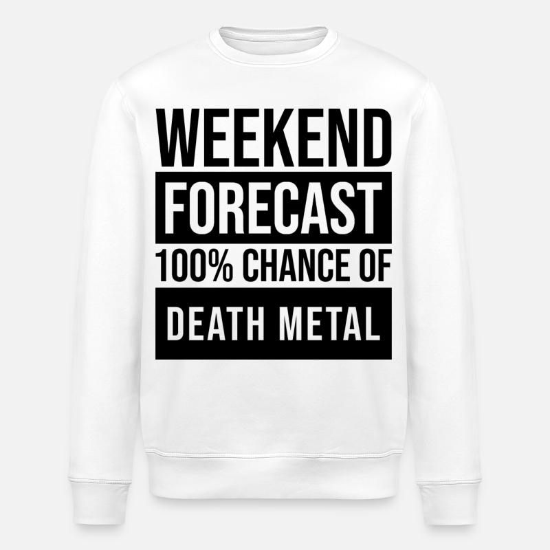 Death Metal - Stanley/Stella Unisex Bio-Sweatshirt ROLLER - Weiß