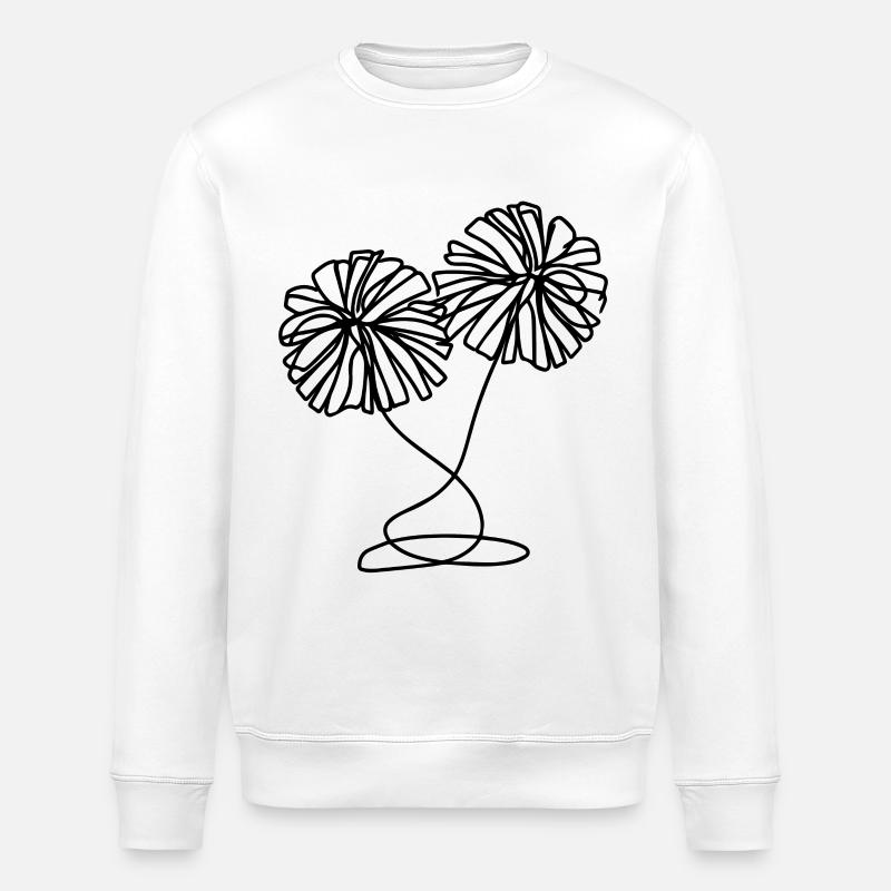Cheerleader Pompons - Stanley/Stella Unisex Bio-Sweatshirt ROLLER - Weiß